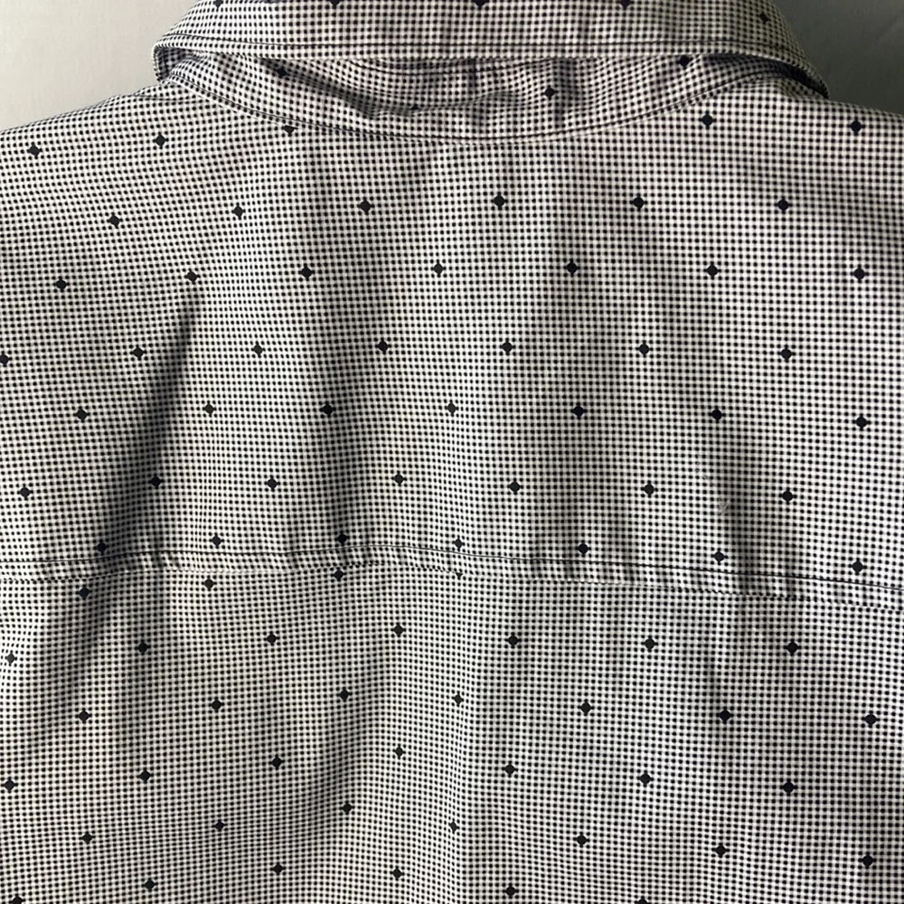 Liz, Claiborne, 2X, black and white short sleeve shirt - Picture 8 of 8